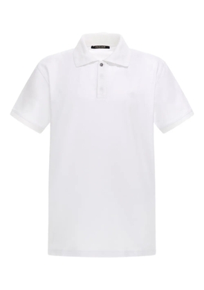 Roberto Cavalli logo-embroidered polo shirt - White
