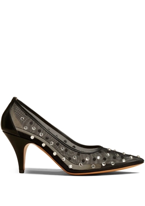 KHAITE The River 75mm mesh pumps - Black