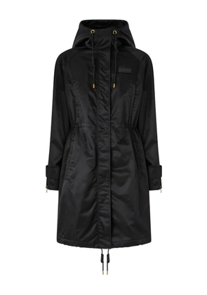 PINKO Delma hooded drawstring coat - Black