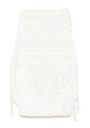 KHAITE Inna midi skirt - White