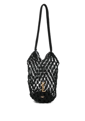 Saint Laurent Cassandre large shoulder bag - Black