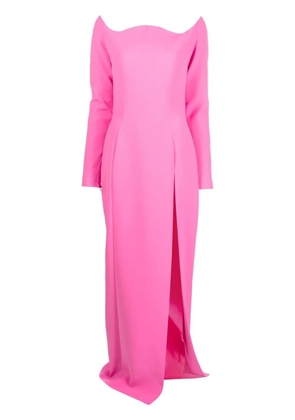 Mônot off-shoulder floor-length dress - Pink