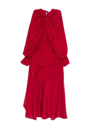 Alexander McQueen ruffled maxi dress - Red