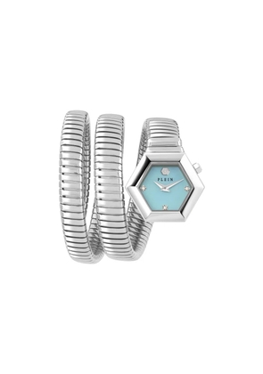 Philipp Plein Snake Hexagon 28mm - Blue