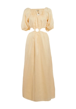 Faithfull the Brand linen cut-out dress - Orange