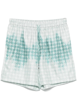 AMIRI bleached-effect shorts - Blue
