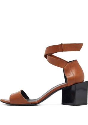 Pierre Hardy pre-owned 65mm block-heel sandals - Brown