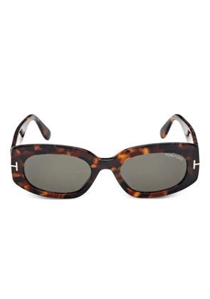 TOM FORD Eyewear Cielle oval-frame sunglasses - Brown