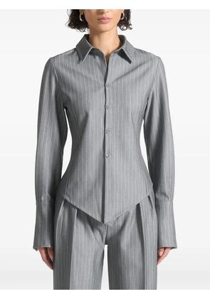 Manière De Voir Sonia pinstripe shirt - Grey