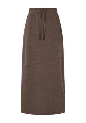TOMBOY drawstring-waist maxi skirt - Brown