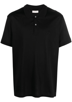 Alexander McQueen Seal logo-embroidered polo shirt - Black