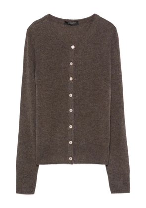 Aragona button-front cashmere cardigan - Brown