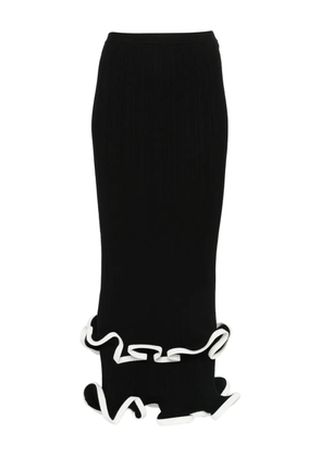 Simkhai ruffled midi skirt - Black