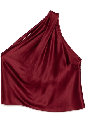 Michelle Mason asymmetrical halter neck top - Red