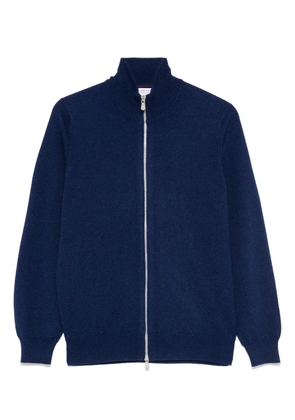 Brunello Cucinelli cashmere zip-up sweatshirt - Blue