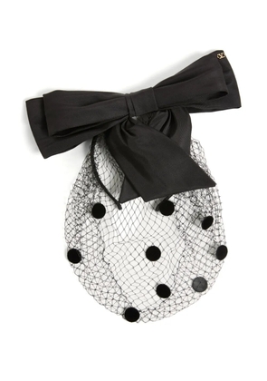 Valentino Garavani VLogo Signature veil headband - Black