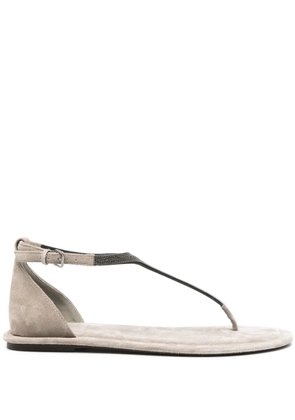Brunello Cucinelli Monili-chain sandals - Neutrals
