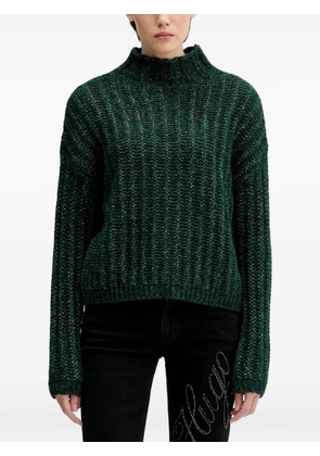 HUGO ribbed high-neck sweater - Green