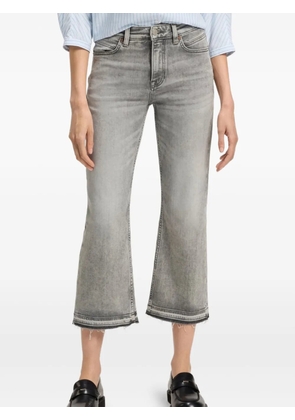 BOSS kick-flare frayed jeans - Grey