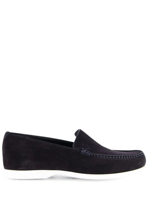 Manolo Blahnik Monaco suede loafers - Blue