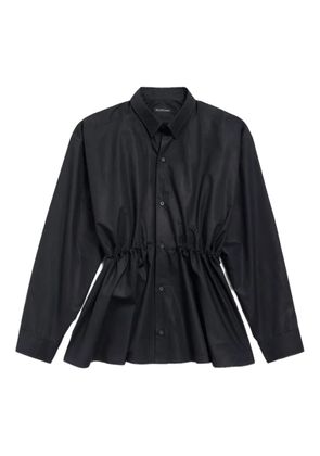 Balenciaga cotton shirt mini dress - Black