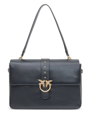 PINKO maxi Love studded shoulder bag - Black