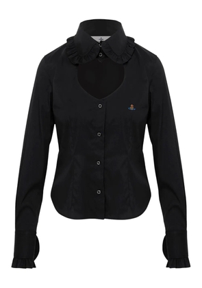 Vivienne Westwood ruffled cutout shirt - Black