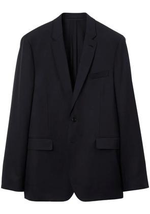 Burberry notched-collar single-breasted blazer - Blue