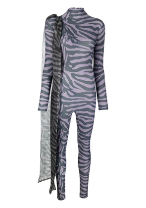 Atu Body Couture Liquorice bow-detail jumpsuit - Grey