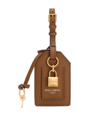 Dolce & Gabbana tag keyring - Brown