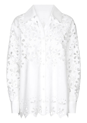 Dolce & Gabbana cut-out cotton shirt - White
