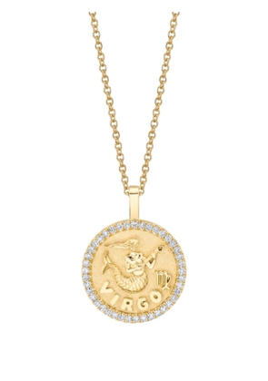 Anita Ko 18K yellow gold Virgo Zodiac diamond pendant necklace