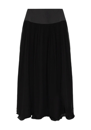 Posse Solene gathered maxi skirt - Black