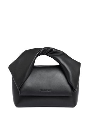 JW Anderson small Twister leather tote bag - Black