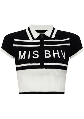 MISBHV Fluffy Cannes polo top - Black