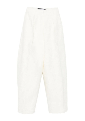 Jacquemus Le Curvo tweed trousers - White