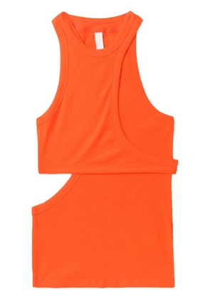 Dion Lee layered ribbed tank top - Orange