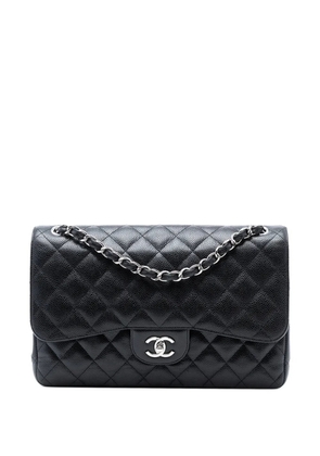 CHANEL Pre-Owned 2017-2018 Jumbo Classic Caviar Double Flap shoulder bag - Black