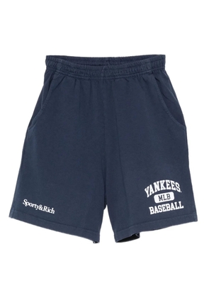 Sporty & Rich logo-print shorts - Blue