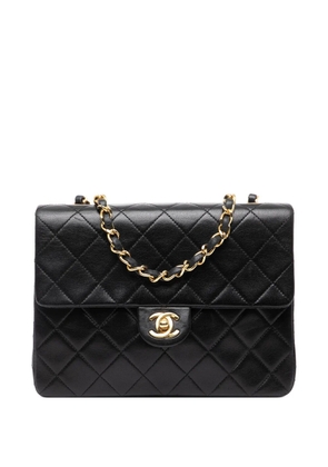 CHANEL Pre-Owned 1989-1991 Square Quilted Lambskin Single Flap shoulder bag - Black