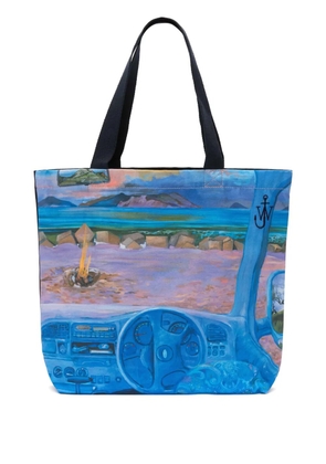 JW Anderson canvas tote bag - Blue