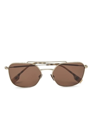 Burberry Pre-Owned pilot-frame sunglasses - Gold