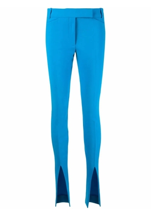 The Attico Freja front-slit tailored trousers - Blue