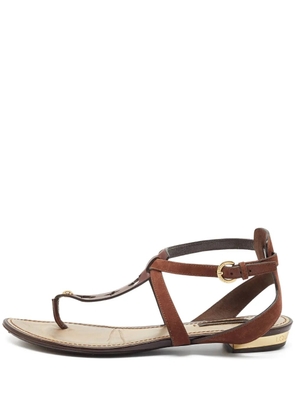 Louis Vuitton Pre-Owned leather flat sandals - Brown