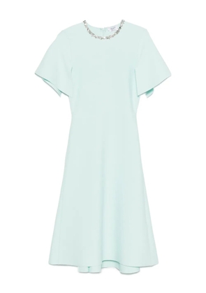 Alexander McQueen embellished short-sleeve midi dress - Blue
