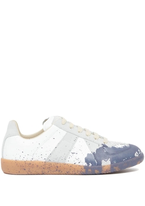 Maison Margiela Replica Paint leather sneakers - White
