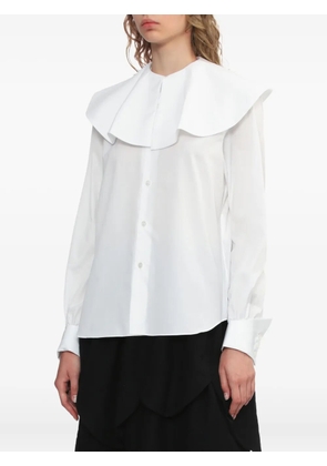 Noir Kei Ninomiya ruffled-collar blouse - White