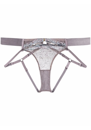 Bordelle Kea open-back briefs - Purple