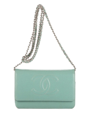 CHANEL Pre-Owned Caviar chain-strap shoulder bag - Blue