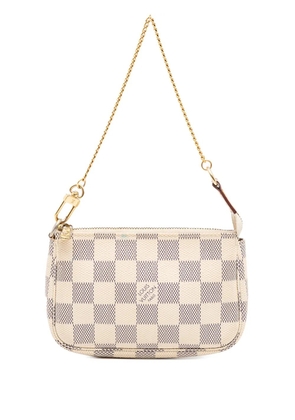 Louis Vuitton Pre-Owned 2011 Damier Azur Mini Pochette Accessoires handbag - White